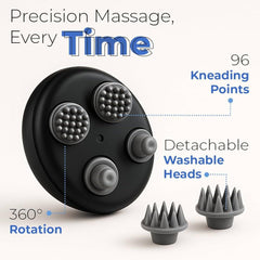 HealthSense Rechargeable Head Massager 🧖‍♂️💆‍♀️ – Stress Relief & Relaxation with LED Indicator & Detachable Design 🔋✨